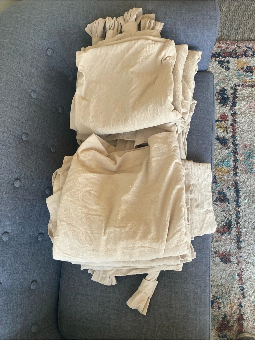 Archaeo Cotton Twist Tab Curtains pair